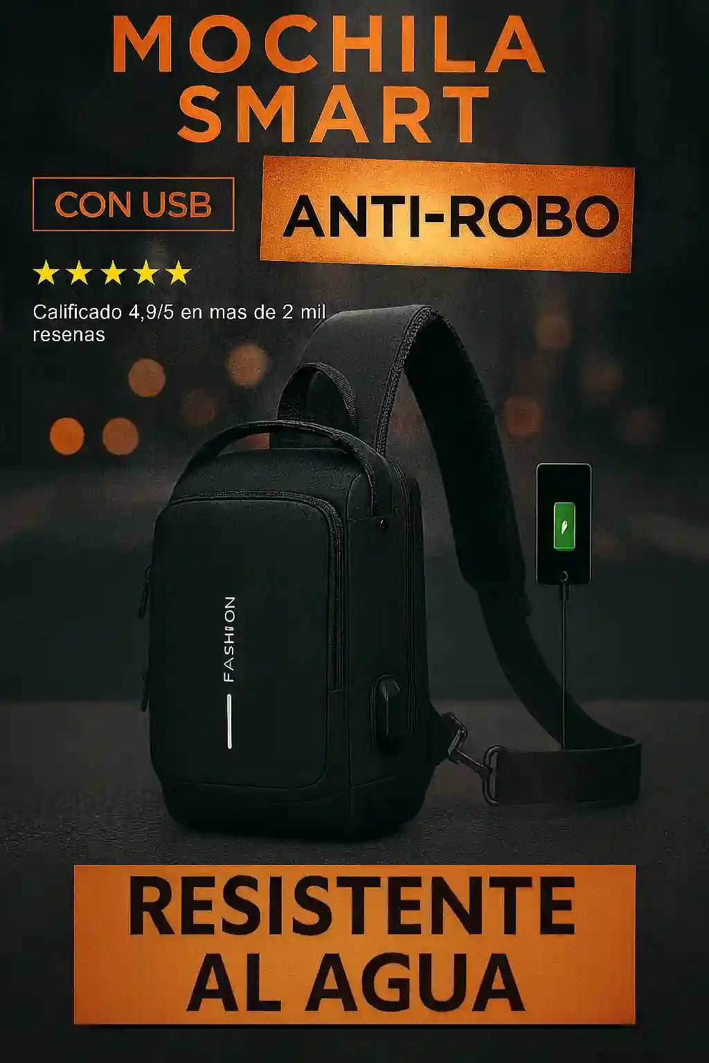 Mochila Smart Negra